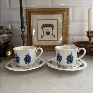 Vintage Ironstone Mayhill Federalist Teacup & Sauce Set of 2